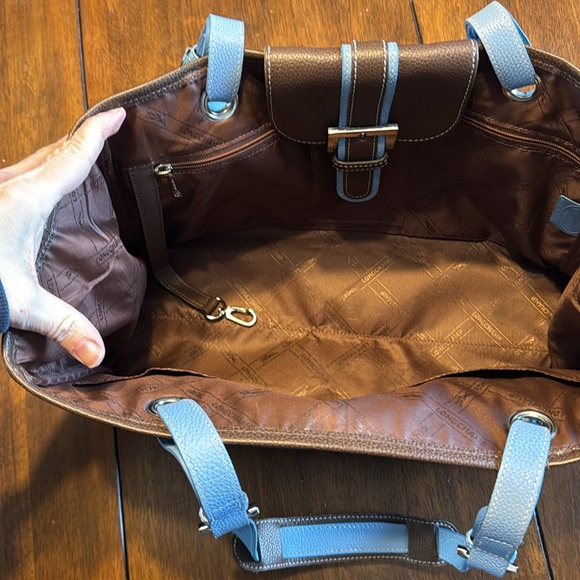 VTG Longchamp Leather Handbag - Picture 5 of 12